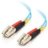 Picture of C2G 6m LC-LC 10Gb 50/125 OM3 Duplex Multimode PVC Fiber Optic Cable (USA-Made) - Aqua