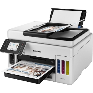 Picture of Canon MAXIFY GX GX6020 Inkjet Multifunction Printer-Color-Black-White-Copier/Scanner-1200x600 dpi Print-Automatic Duplex Print-350 sheets Input-Color Flatbed Scanner-1200 dpi Optical Scan-Wireless LAN-Canon PRINT APP