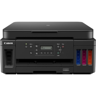 Picture of Canon PIXMA G G6020 Inkjet Multifunction Printer-Color-Copier/Scanner-4800x1200 dpi Print-Automatic Duplex Print-5000 Pages-350 sheets Input-Color Flatbed Scanner-1200 dpi Optical Scan-Wireless LAN-Wireless PictBridge-Mopria-Canon PRINT Business