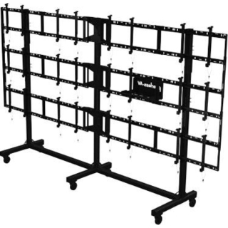 Picture of Peerless-AV SmartMount Portable Video Wall Cart 4x3 Configuration for 46" To 55" Displays