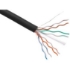 Picture of Axiom CAT5E 24AWG 4-Pair Solid Conductor 350MHz Bulk Cable Spool 1000FT (Black)