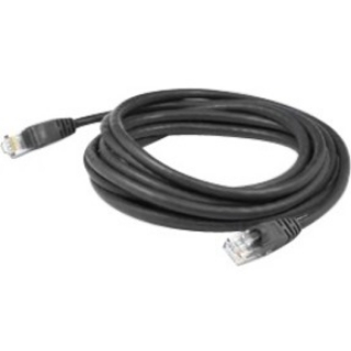 Picture of AddOn 4.5ft RJ-45 (Male) to RJ-45 (Male) Black Cat6A Straight Shielded Twisted Pair PVC Copper Patch Cable