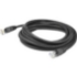 Picture of AddOn 4.5ft RJ-45 (Male) to RJ-45 (Male) Black Cat6A Straight Shielded Twisted Pair PVC Copper Patch Cable
