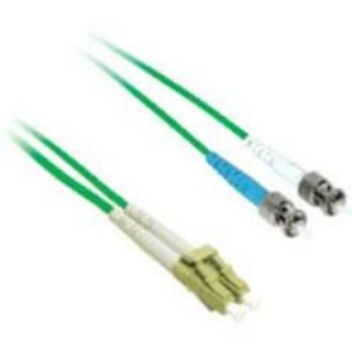 Picture of C2G-1m LC-ST 9/125 OS1 Duplex Singlemode PVC Fiber Optic Cable - Green