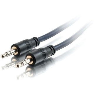 Picture of C2G 50ft Plenum-Rated 3.5mm Stereo Audio Cable with Low Profile Connectors