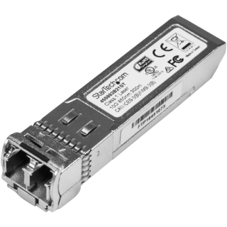 Picture of StarTech.com HPE 455883-B21 Compatible SFP+ Module - 10GBASE-SR - 10GE Gigabit Ethernet SFP+ 10GbE Multi Mode Fiber Optic Transceiver 300m