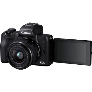 Picture of Canon EOS M50 24.1 Megapixel Mirrorless Camera with Lens - 0.59" - 1.77" - Black