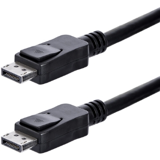 Picture of StarTech.com 1ft (30cm) DisplayPort 1.2 Cable, 4K x 2K UHD VESA Certified DisplayPort Cable, Short DP Cable/Cord for Monitor, w/ Latches