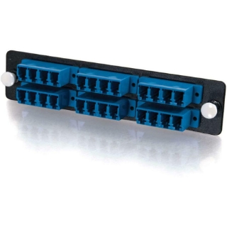 Picture of C2G Q-Series 24-Strand, LC Quad, PB Insert, MM/SM, Blue LC Adapter Panel