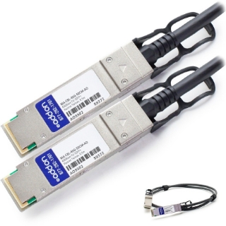 Picture of AddOn Cisco Meraki MA-CBL-40G-50CM Compatible TAA Compliant 40GBase-CU QSFP+ to QSFP+ Direct Attach Cable (Passive Twinax, 0.5m)