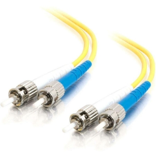 Picture of C2G-20m ST-ST 9/125 OS1 Duplex Singlemode PVC Fiber Optic Cable - Yellow