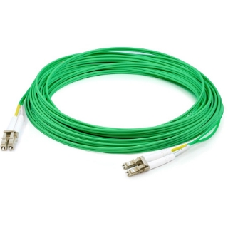 Picture of AddOn 3m LC (Male) to LC (Male) Green OM3 Duplex Fiber OFNR (Riser-Rated) Patch Cable