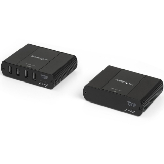 Picture of StarTech.com 4 Port USB 2.0 Extender over Ethernet/IP Network Hub - up to 330ft (100m) - USB over Gigabit LAN or Direct Cat5e/Cat6 Cable