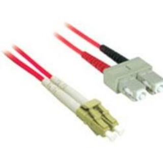 Picture of C2G-10m LC-SC 62.5/125 OM1 Duplex Multimode PVC Fiber Optic Cable - Red