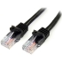 Picture of StarTech.com 25 ft Black UTP Cat5e Snagless Patch Cable