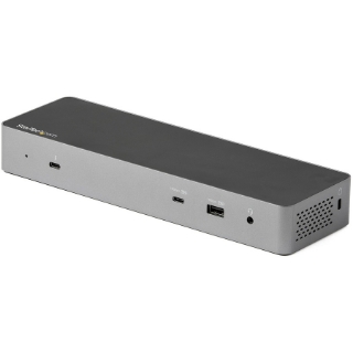 Picture of StarTech.com Thunderbolt 3 Dock w/USB-C Host Compatibility - Dual 4K 60Hz DP 1.4 or HDMI TB3/USB-C Docking Station - 1x 8K - 96W PD/5xUSB