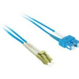 Picture of C2G-1m LC-SC 9/125 OS1 Duplex Singlemode PVC Fiber Optic Cable - Blue