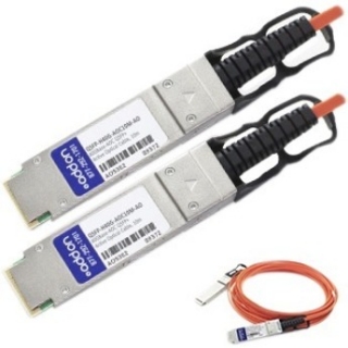 Picture of AddOn Cisco QSFP-H40G-AOC5M Compatible TAA Compliant 40GBase-AOC QSFP+ to QSFP+ Direct Attach Cable (850nm, MMF, 5m)