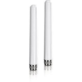 Picture of TRENDnet 5/7 dBi Outdoor Dual Band Omni Antenna Kit, N-Type Male Connectors, Supports 2.4 And 5 GHz, Omni-Directional Antennas, Use With 802.11ac/n/g/b/a Routers And Access Points, White, TEW-AO57
