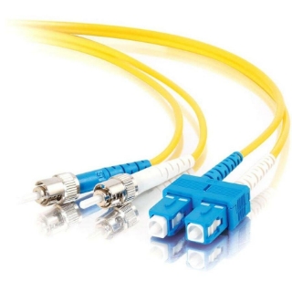 Picture of C2G-2m SC-ST 9/125 OS1 Duplex Singlemode PVC Fiber Optic Cable - Yellow