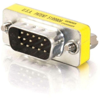 Picture of C2G HD15 VGA M/M Mini Gender Changer (Coupler)