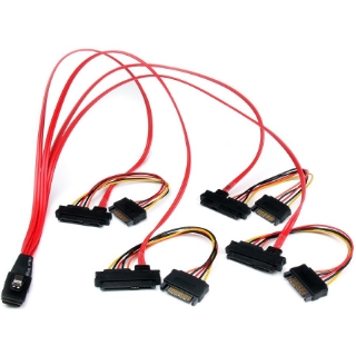 Picture of StarTech.com 50cm Internal Serial Attached SCSI Mini SAS Cable - SFF8087 to 4x SFF8482
