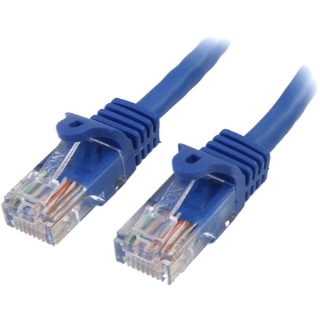 Picture of StarTech.com 3 ft Blue Snagless Cat5e UTP Patch Cable