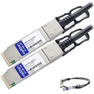 Picture of AddOn Cisco QSFP-100G-CU2M Compatible TAA Compliant 100GBase-CU QSFP28 to QSFP28 Direct Attach Cable (Passive Twinax, 2m)