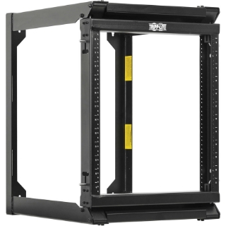 Picture of Tripp Lite SmartRack 12U Wall-Mount 2-Post Open Frame Rack, Hinged Front, Heavy Duty