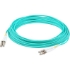 Picture of AddOn 40ftLC (Male) to LC (Male) Aqua OM4 Duplex Plenum-Rated Fiber Patch Cable