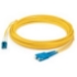 Picture of AddOn 3m LC (Male) to SC (Male) Yellow OM2 Duplex Fiber OFNR (Riser-Rated) Patch Cable