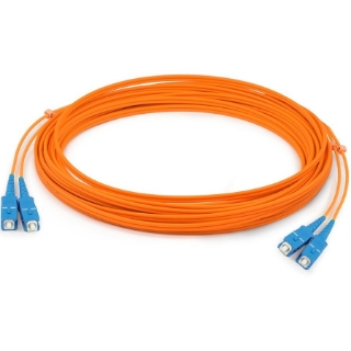 Picture of AddOn 3m SC (Male) to SC (Male) Orange OM1 Duplex Fiber OFNR (Riser-Rated) Patch Cable