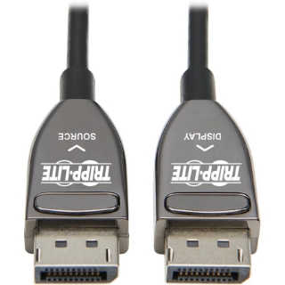Picture of Tripp Lite P580F3-20M-8K6 DisplayPort Fiber Active Optical Cable, M/M, Black, 20 m (65 ft.)
