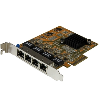 Picture of StarTech.com 4-Port PCI Express Gigabit Network Adapter Card - Quad-Port PCIe Gigabit NIC