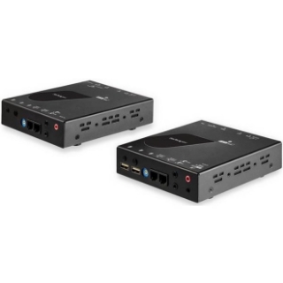 Picture of StarTech.com HDMI KVM Extender over IP Network - 4K 30Hz HDMI and USB over IP LAN or Cat5e/Cat6 Ethernet (100m/330ft) - Remote KVM Console