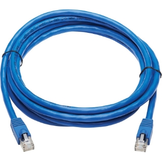 Picture of Tripp Lite Cat6a Patch Cable F/UTP Snagless w/ PoE 10G CMR-LP Blue M/M 10ft