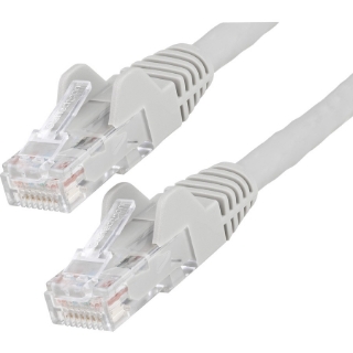 Picture of StarTech.com 1ft (30cm) CAT6 Ethernet Cable, LSZH (Low Smoke Zero Halogen) 10 GbE Snagless 100W PoE UTP RJ45 Gray Network Patch Cord, ETL