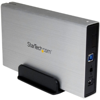 Picture of StarTech.com 3.5in Silver USB 3.0 External SATA III Hard Drive Enclosure with UASP - Portable External HDD