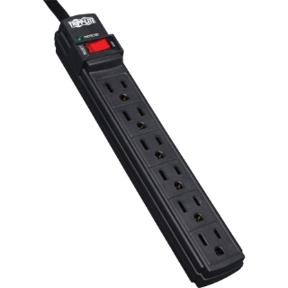 Picture of Tripp Lite Surge Protector Power Strip 6 Outlet 6' Cord 360 Joules Black