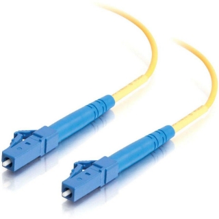 Picture of C2G-3m LC-LC 9/125 OS1 Simplex Singlemode PVC Fiber Optic Cable (LSZH) - Yellow