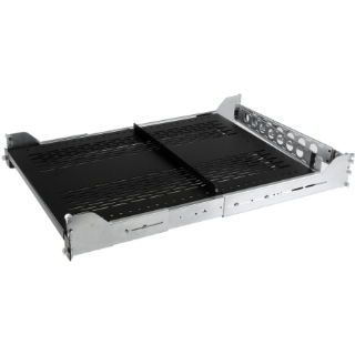 Picture of StarTech.com 2U Vented Sliding Rack Shelf w/ Cable Management Arm & Adjustable Mounting Depth - 50lbs / 22.7kg
