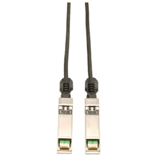 Picture of Tripp Lite 1.5M SFP+ 10Gbase-CU Twinax Passive Copper Cable SFP-H10GB-CU1-5M Compatible Black 5ft 5'