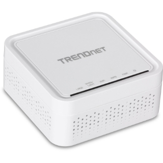 Picture of TRENDnet AC1200 WiFi EasyMesh Remote Node, App-Based Setup Utility, Seamless WiFi Roaming, Beamforming,Supports 2.4GHz and 5GHz Devices, TEW-832MDR, White