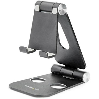 Picture of StarTech.com Phone and Tablet Stand - Foldable Universal Mobile Device Holder - Smartphones/Tablets - Adjustable Cell Phone Stand for Desk