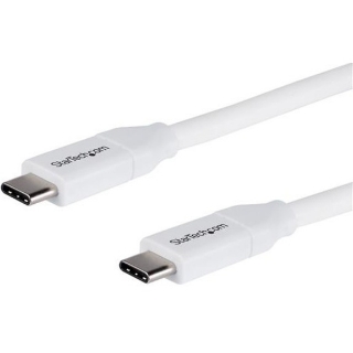 Picture of StarTech.com 4m 13 ft USB C to USB C Cable w/ 5A PD - M/M - White - USB 2.0 - USB-IF Certified - USB Type C Cable - USB C Charging Cable - USB C PD Cable