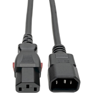 Picture of Tripp Lite Power Extension Cord Cable C14 to Locking C13 M/F 18 AWG 10A 4ft