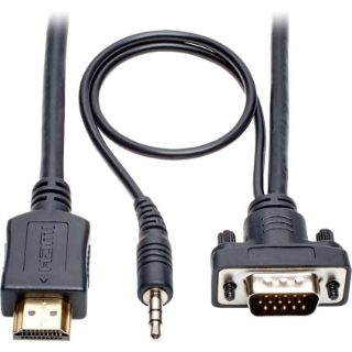 Picture of Tripp Lite HDMI to VGA Adapter Converter Cable Active +3.5mm M/M 1080p 15ft 15'