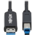 Picture of Tripp Lite U328F-20M USB 3.2 Gen 1 Fiber Active Optical Cable, M/M, Black, 20 m (66 ft.)