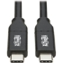 Picture of Tripp Lite USB Type C to USB C Cable USB 2.0 5A Rating USB-IF Cert M/M 3M