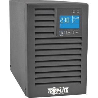 Picture of Tripp Lite SmartOnline 230V 1kVA 900W On-Line Double-Conversion UPS, Tower, Extended Run, Network Card Options, LCD, USB, DB9